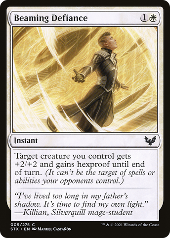Beaming Defiance (STX-009) - Strixhaven: School of Mages Foil