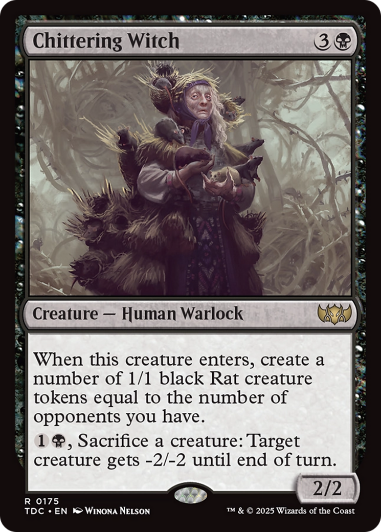 Chittering Witch (TDC-175) - Commander: Tarkir: Dragonstorm