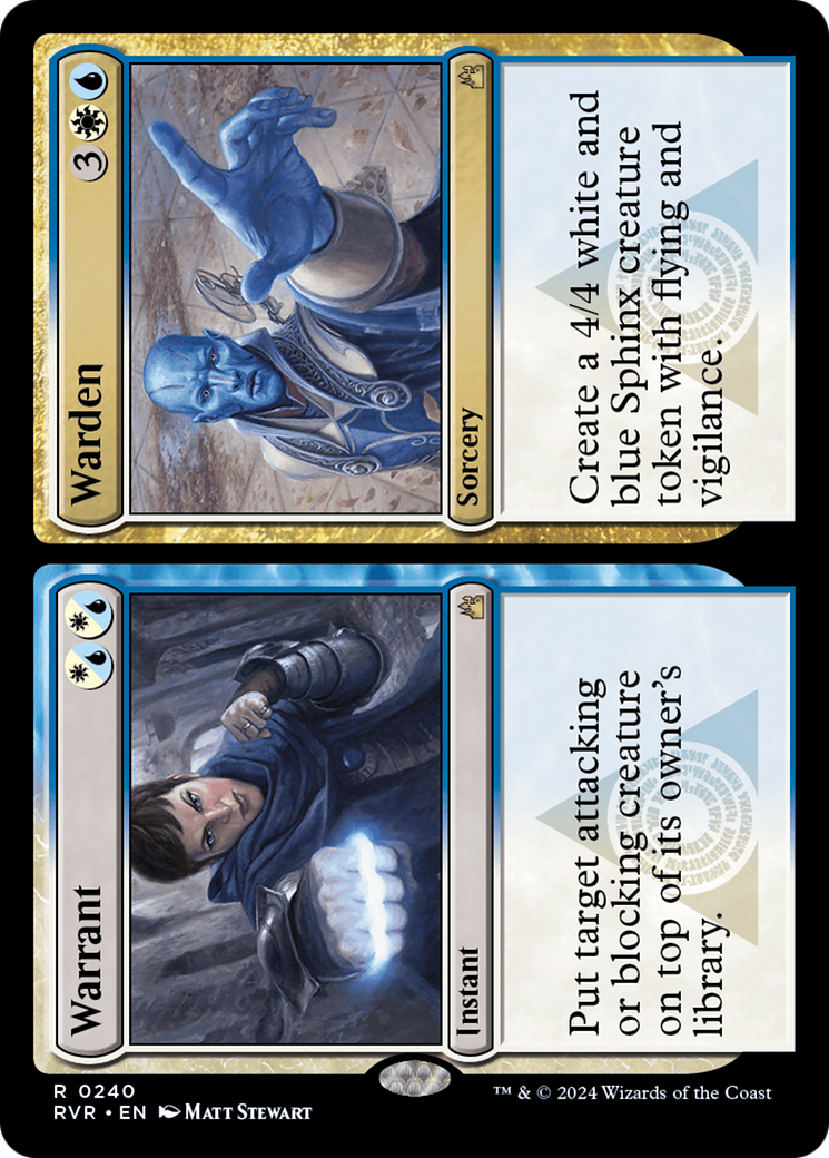Warrant // Warden (RVR-240) - Ravnica Remastered