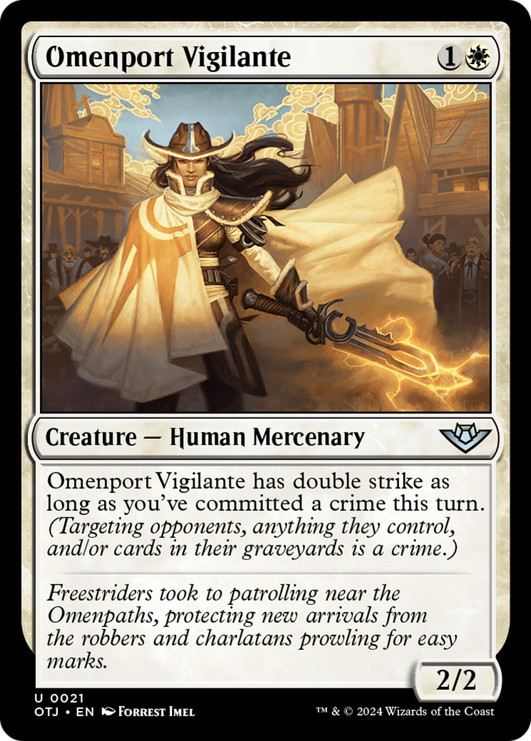 Omenport Vigilante (OTJ-021) - Outlaws of Thunder Junction