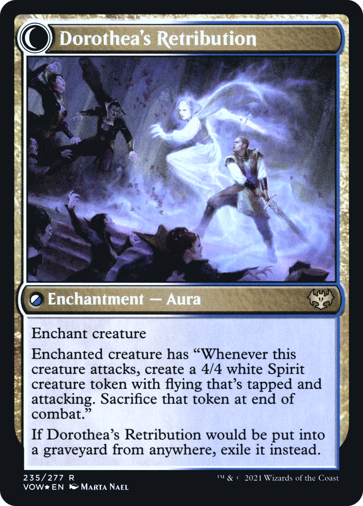 Dorothea, Vengeful Victim // Dorothea's Retribution (PRE-235) - Innistrad: Crimson Vow Promos: (Double Faced Transform) Foil