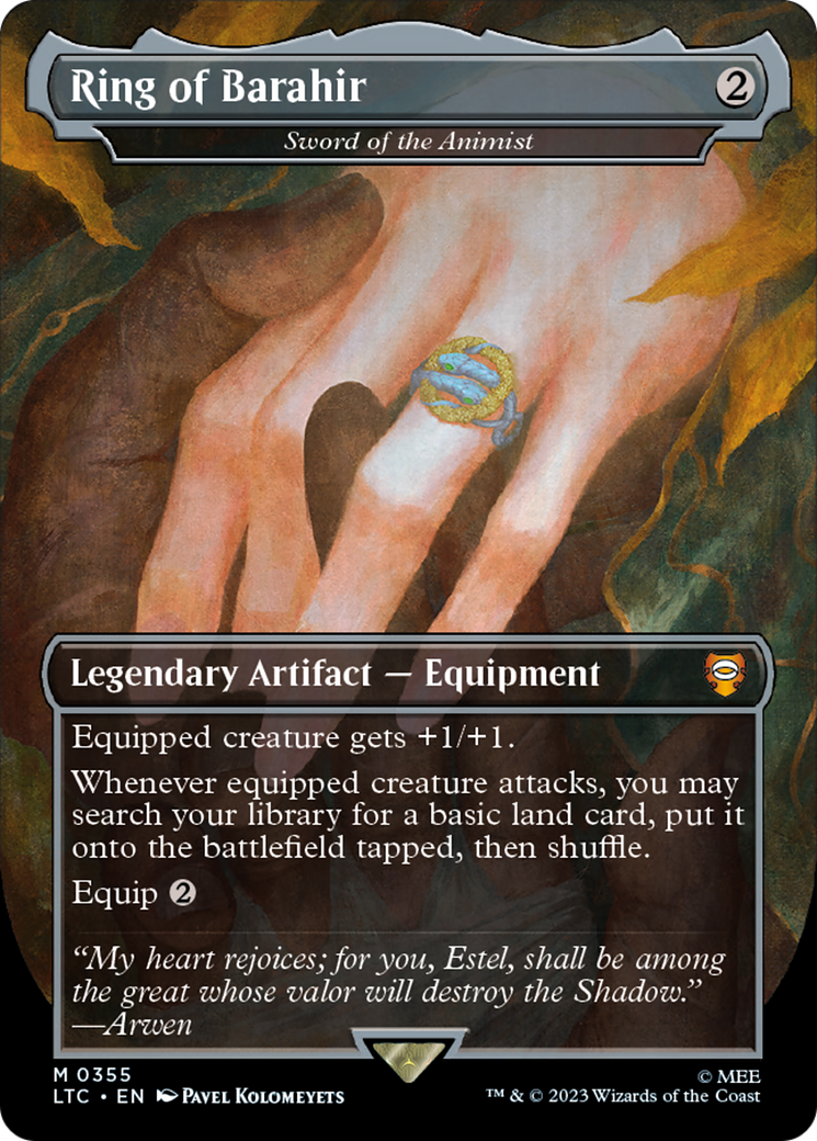 Sword of the Animist (LTC-355) - Tales of Middle-earth Commander / Ring of Barahir (Borderless)