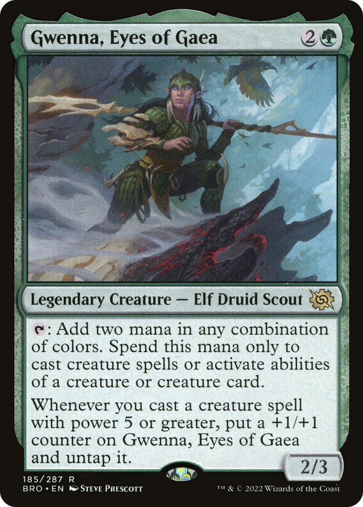 Gwenna, Eyes of Gaea (BRO-185) - The Brothers' War Foil