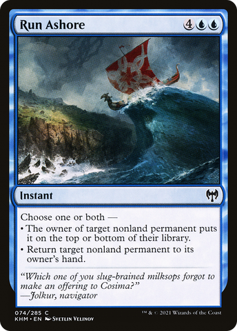 Run Ashore (KHM-074) - Kaldheim Foil