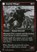 Fearful Villager // Fearsome Werewolf (DBL-424) - Innistrad: Double Feature: (Double Faced Transform) Foil