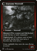 Fearful Villager // Fearsome Werewolf (DBL-424) - Innistrad: Double Feature: (Double Faced Transform) Foil