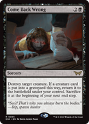 Come Back Wrong (PPDSK-086) - Duskmourn: House of Horror Promos Foil
