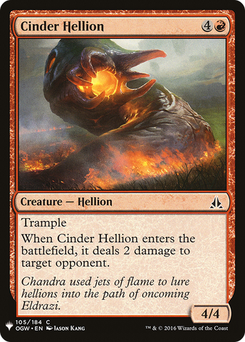 Cinder Hellion (LIST-OGW-105) - The List