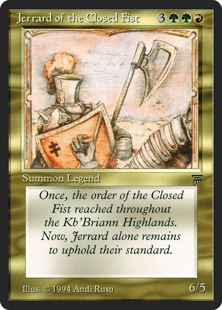 Jerrard of the Closed Fist (LEG-235) - Legends