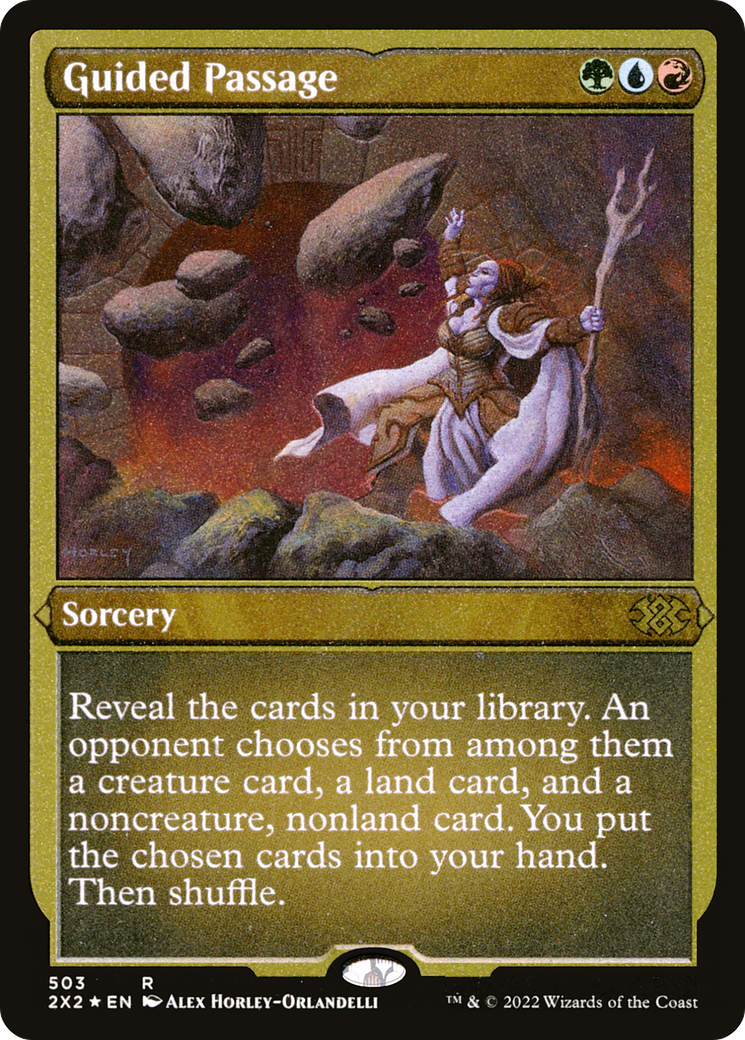 Guided Passage (2X2-503) - Double Masters 2022 Etched Foil