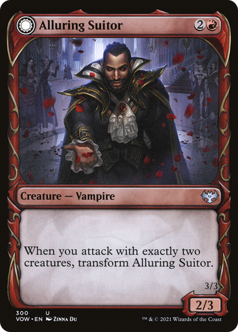 Alluring Suitor // Deadly Dancer (VOW-300) - Innistrad: Crimson Vow: (Showcase, Double Faced Transform)