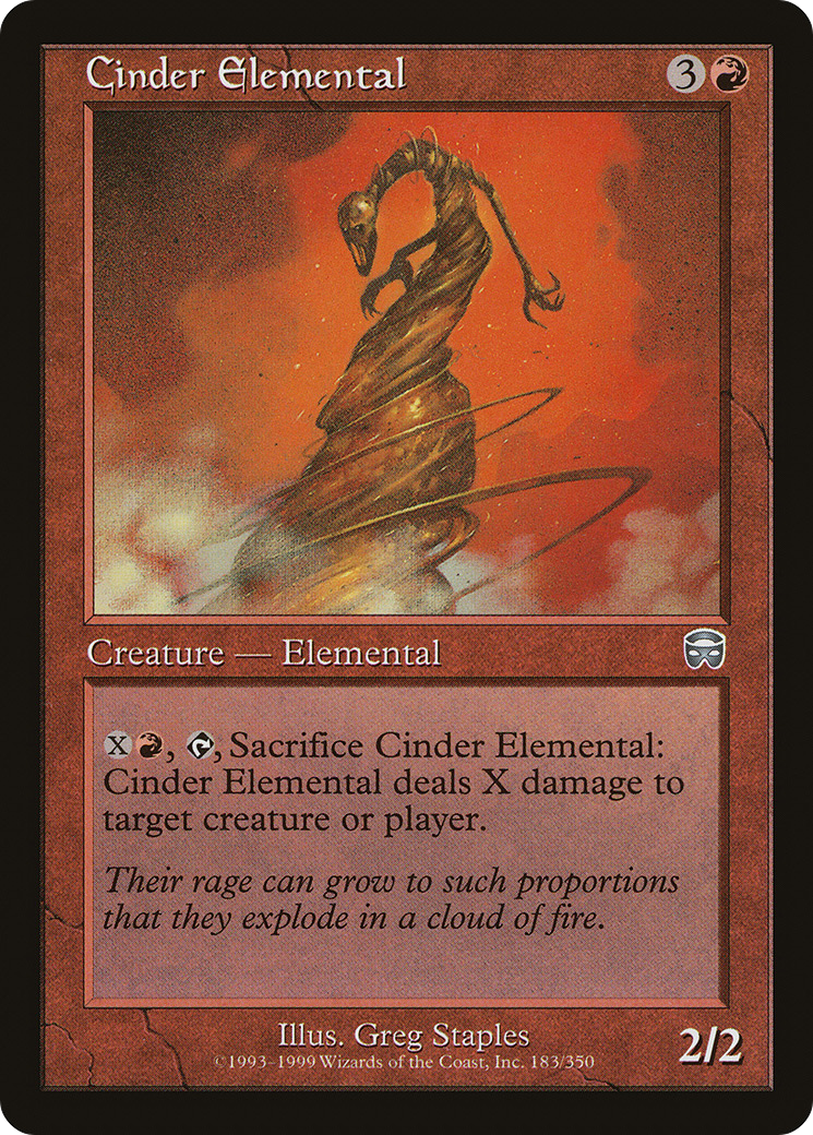 Cinder Elemental (MMQ-183) - Mercadian Masques Foil