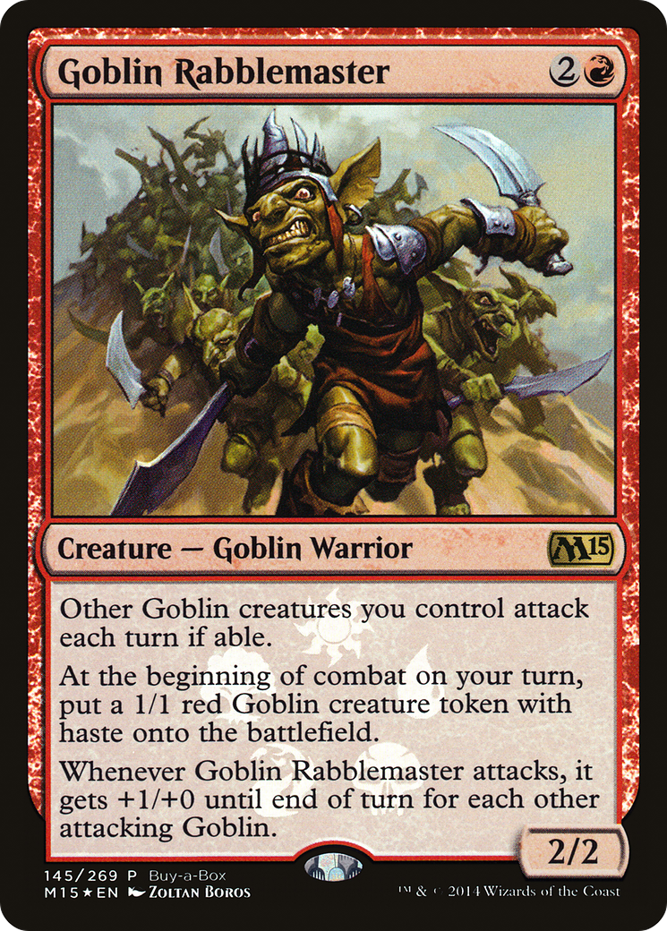 Goblin Rabblemaster (BABP-145) - Magic 2015 Promos Foil