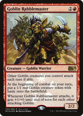 Goblin Rabblemaster (BABP-145) - Magic 2015 Promos Foil