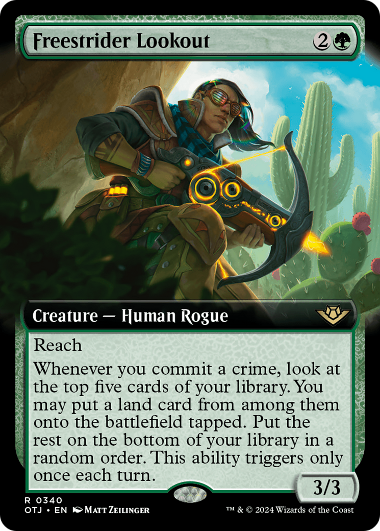 Freestrider Lookout (OTJ-340) - Outlaws of Thunder Junction: (Extended Art)