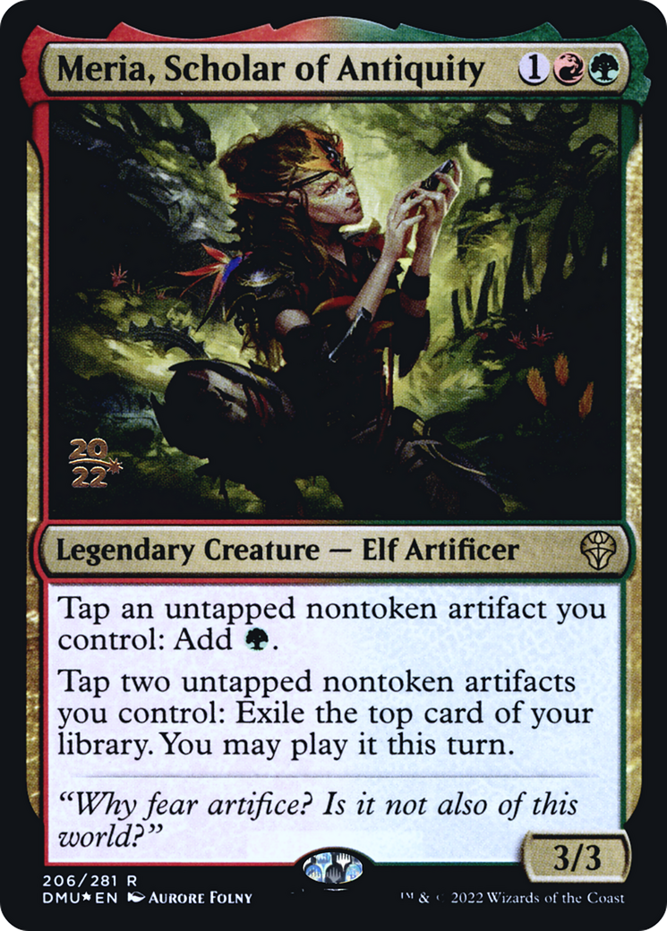 Meria, Scholar of Antiquity (PRE-206S) - Dominaria United Promos Foil