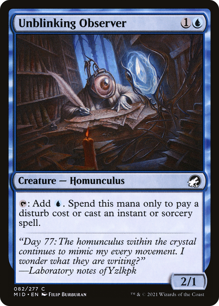 Unblinking Observer (MID-082) - Innistrad: Midnight Hunt Foil