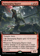 Rampaging Raptor (MOM-366) - March of the Machine: (Extended Art) Foil