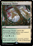 Razorverge Thicket (PPONE-257) - Phyrexia: All Will Be One Promos