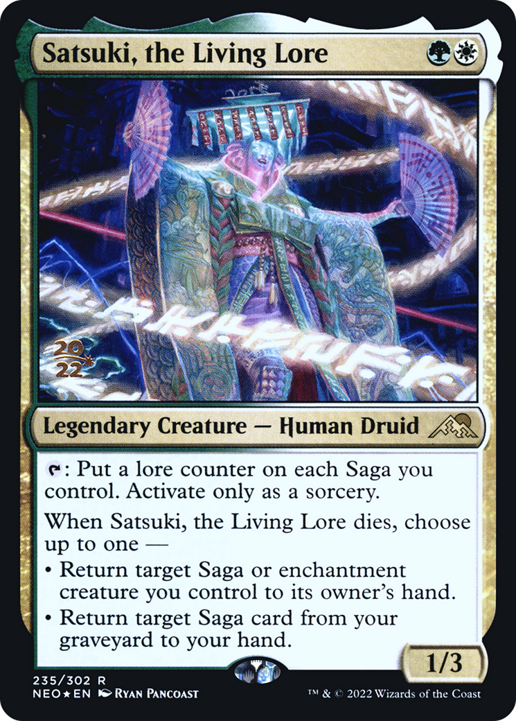 Satsuki, the Living Lore (PRE-235S) - Kamigawa: Neon Dynasty Promos Foil