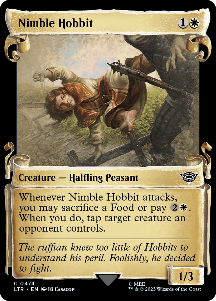 Nimble Hobbit (LTR-474) - The Lord of the Rings: Tales of Middle-earth: (Showcase) Foil
