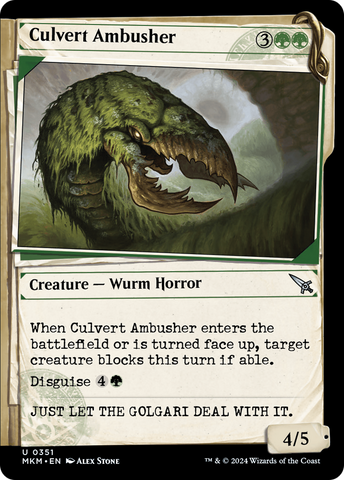 Culvert Ambusher (MKM-351) - Murders at Karlov Manor: (Showcase) Foil