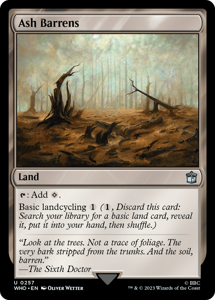 Ash Barrens (WHO-257) - Doctor Who Foil