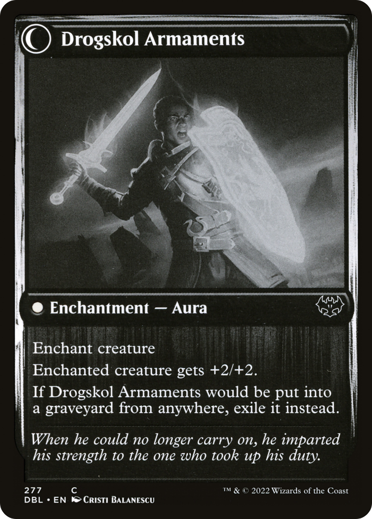 Drogskol Infantry // Drogskol Armaments (DBL-277) - Innistrad: Double Feature: (Double Faced Transform) Foil