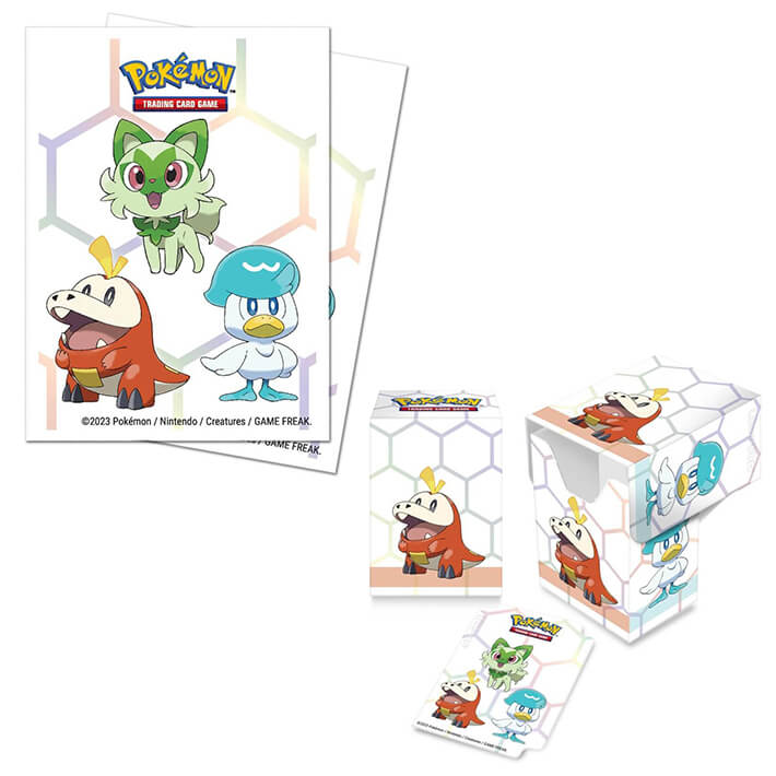 Pokemon TCG Deck Box + Sleeves - Paldea First Partner