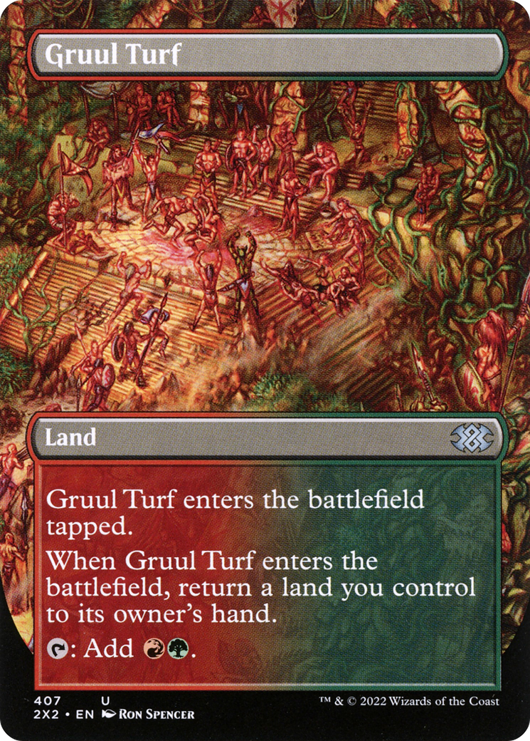 Gruul Turf (2X2-407) - Double Masters 2022 (Borderless)