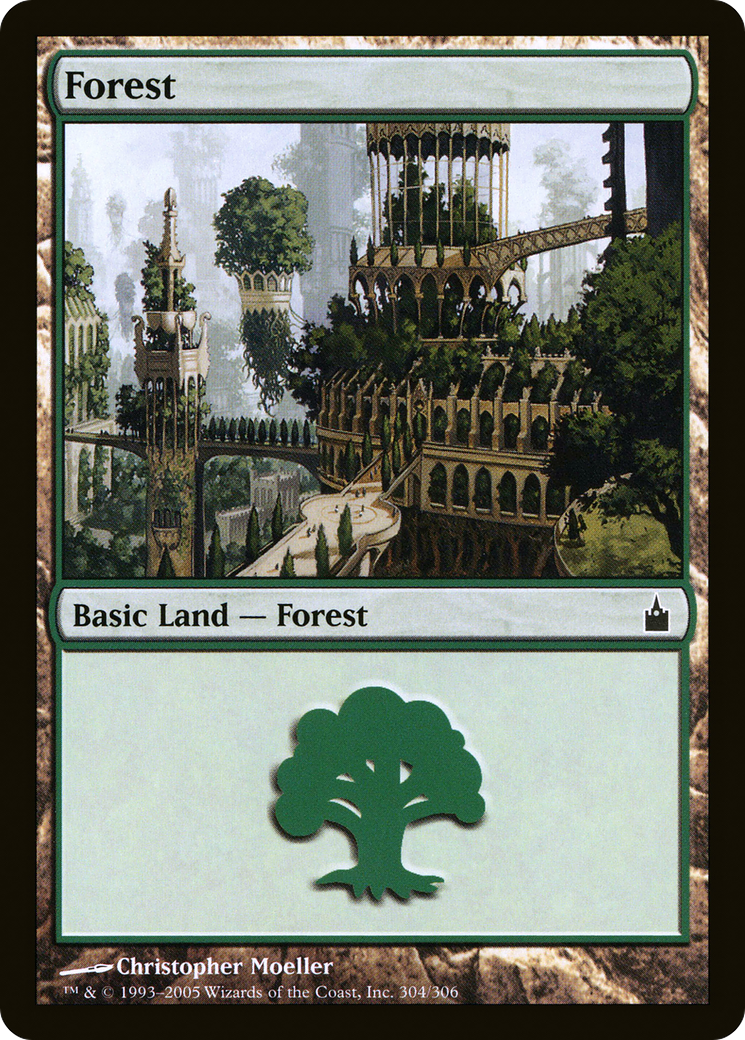 Forest (RAV-304) - Ravnica: City of Guilds