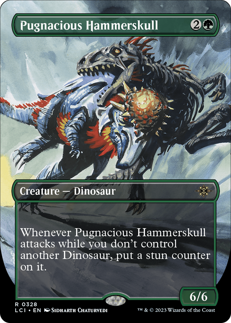 Pugnacious Hammerskull (LCI-328) - The Lost Caverns of Ixalan (Borderless) Foil