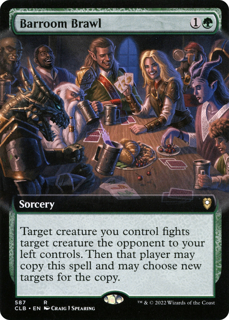 Barroom Brawl (CLB-587) - Commander Legends: Battle for Baldur's Gate: (Extended Art) Foil