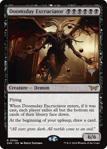 Doomsday Excruciator (PPDSK-094) - Duskmourn: House of Horror Promos Foil