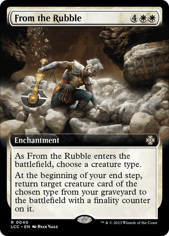From the Rubble (LCC-040) - The Lost Caverns of Ixalan Commander: (Extended Art)