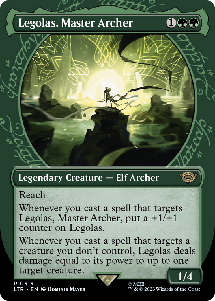 Legolas, Master Archer (LTR-313) - The Lord of the Rings: Tales of Middle-earth: (Showcase) (Borderless) Foil