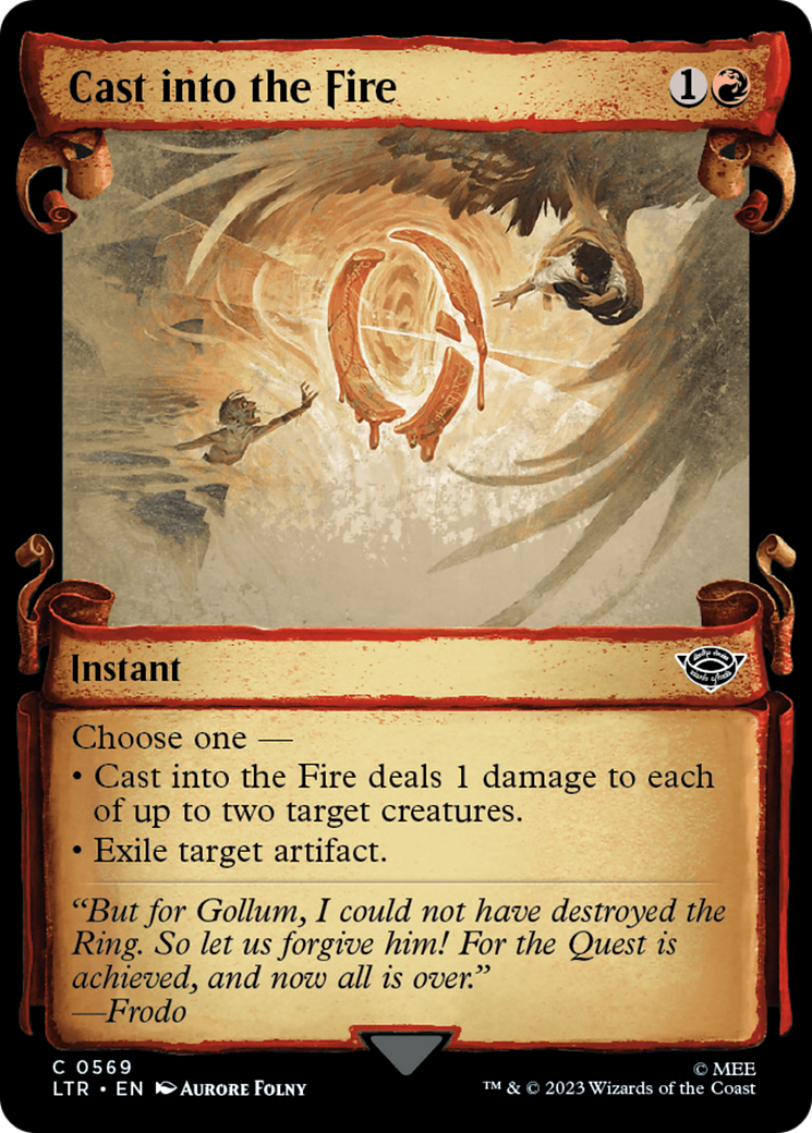 Cast into the Fire (LTR-569) - The Lord of the Rings: Tales of Middle-earth: (Showcase)