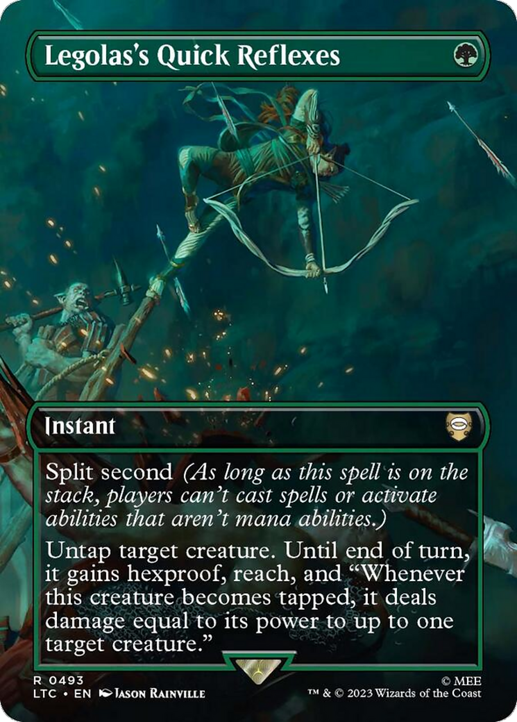 Legolas's Quick Reflexes (LTC-493) - Tales of Middle-earth Commander (Borderless) Foil