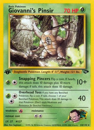 Giovanni's Pinsir (24/132) [Gym Challenge Unlimited]