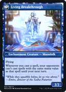 Inventive Iteration // Living Breakthrough (PRE-57S) - Kamigawa: Neon Dynasty Promos: (fandfc, enchantment) Foil