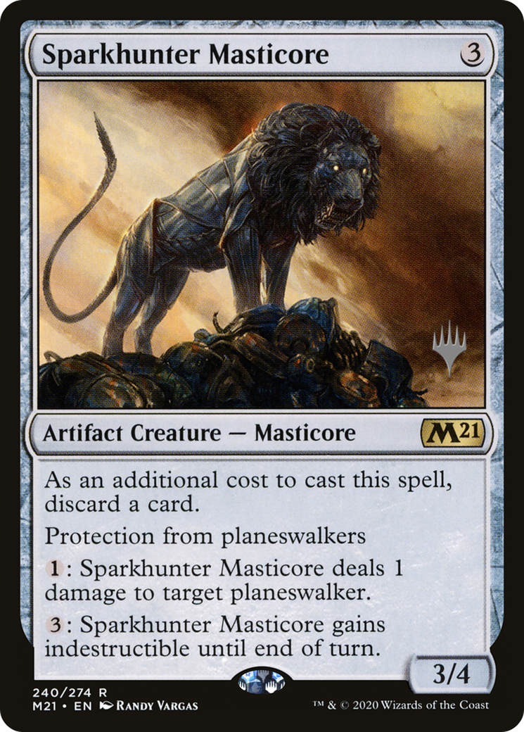 Sparkhunter Masticore (PPM21-240) - Core Set 2021 Promos Foil