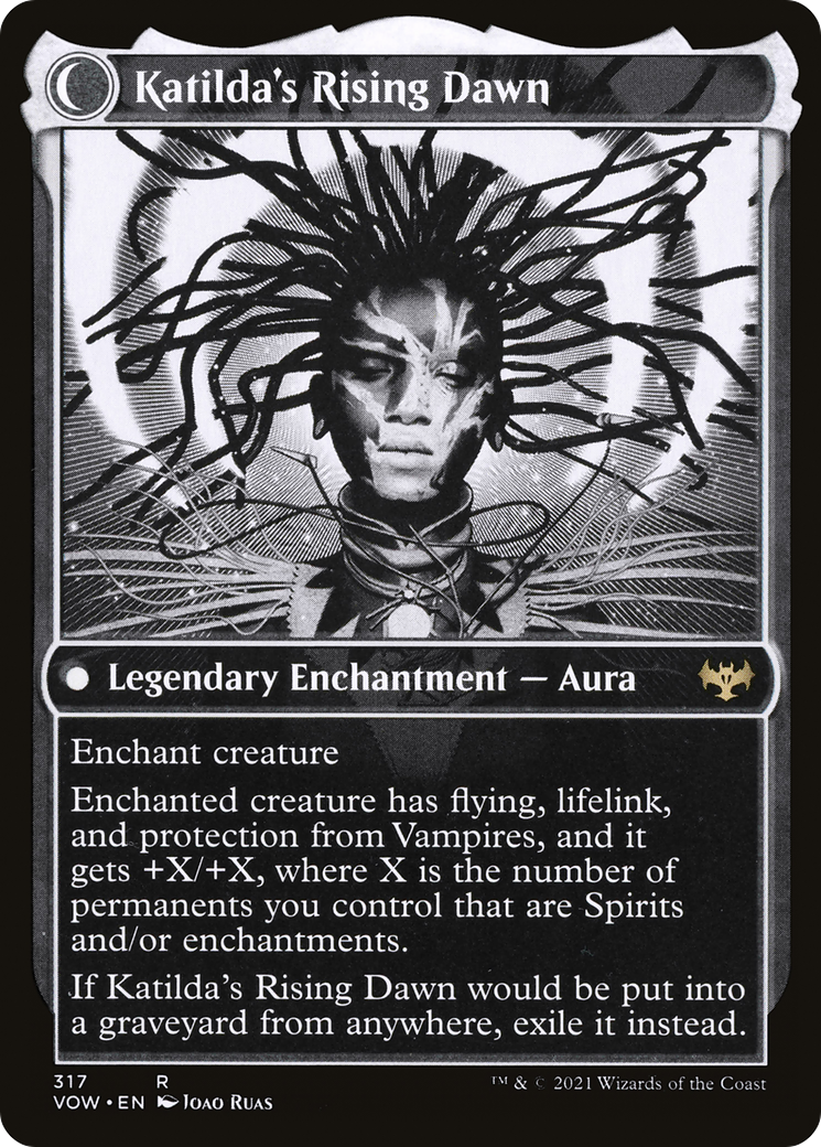 Katilda, Dawnhart Martyr // Katilda's Rising Dawn (VOW-317) - Innistrad: Crimson Vow: (Showcase, Double Faced Transform) Foil