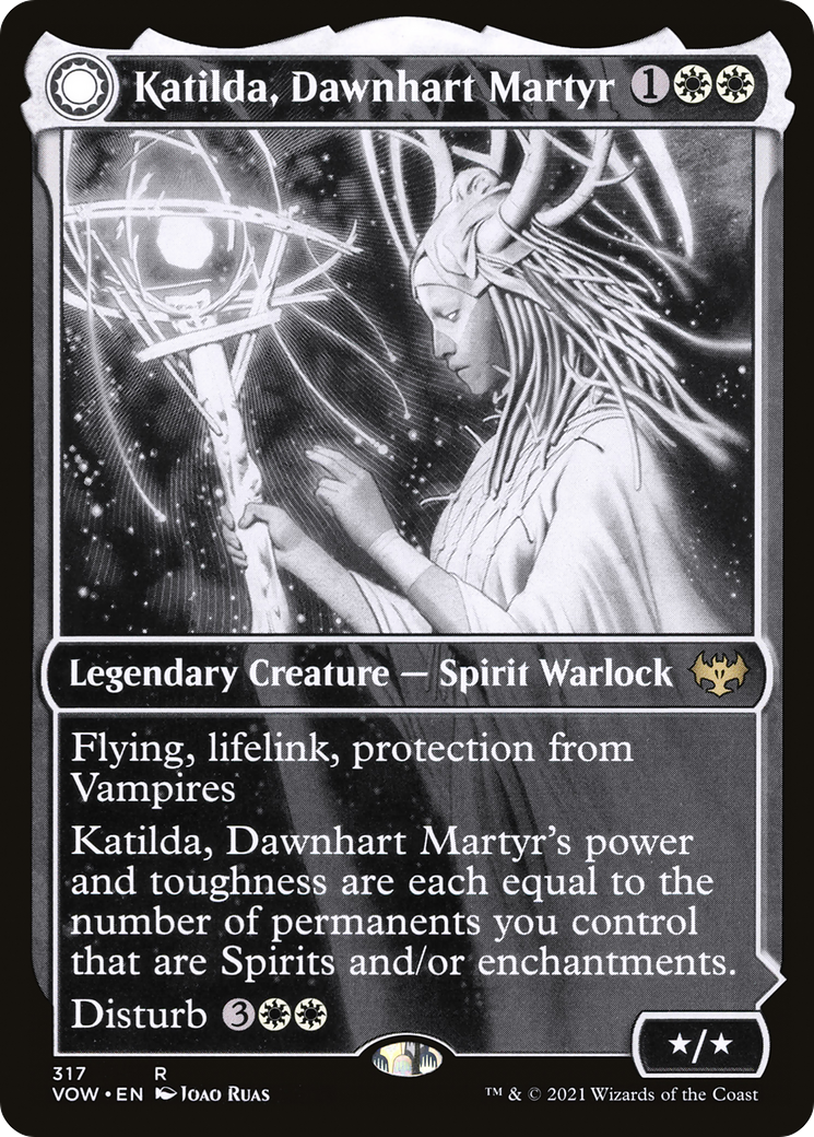 Katilda, Dawnhart Martyr // Katilda's Rising Dawn (VOW-317) - Innistrad: Crimson Vow: (Showcase, Double Faced Transform) Foil