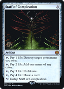 Staff of Compleation (PRE-242S) - Phyrexia: All Will Be One Promos Foil