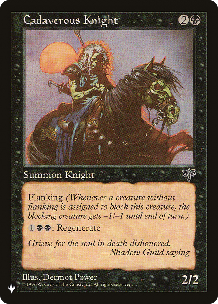 Cadaverous Knight (LIST-MIR-110) - The List