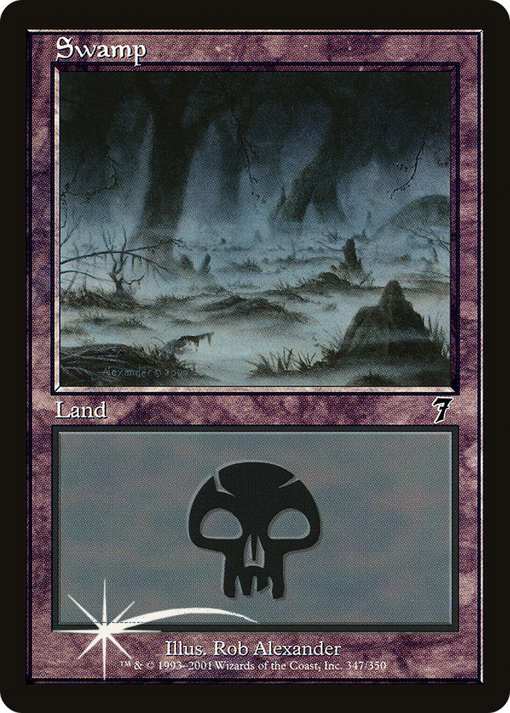 Swamp (7ED-347★) - Seventh Edition Foil