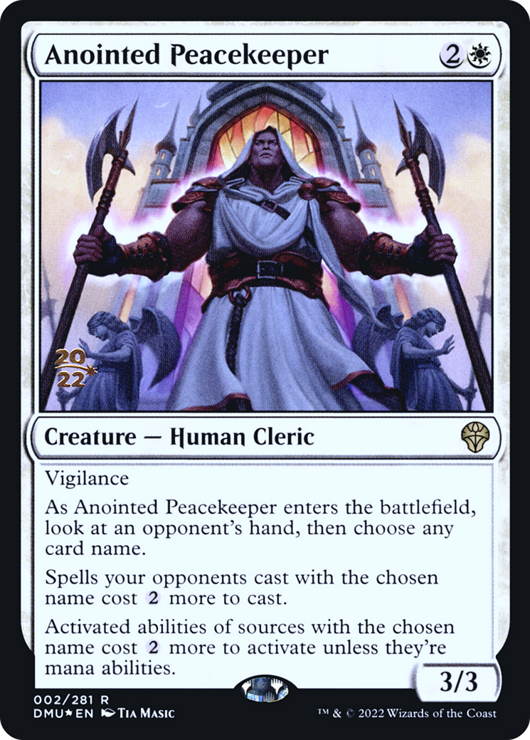 Anointed Peacekeeper (PRE-02S) - Dominaria United Promos Foil