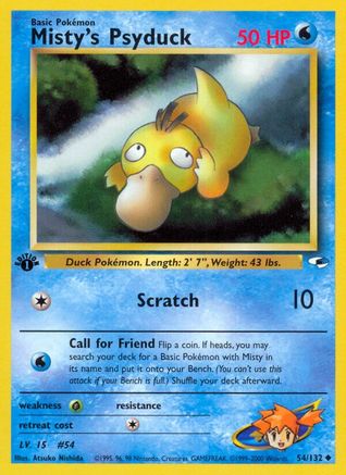 Misty's Psyduck (54/132) [Gym Heroes Unlimited]