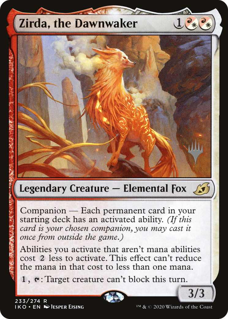 Zirda, the Dawnwaker (PPIKO-233P) - Ikoria: Lair of Behemoths Promos: (companion)