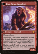 Volatile Arsonist // Dire-Strain Anarchist (VOW-181) - Innistrad: Crimson Vow: (Double Faced Transform) Foil